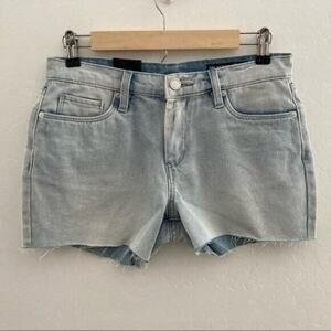 Blank NYC The Fulton Roll Up Denim Shorts Jorts Cut Off Summer Beach Size 27 NWT